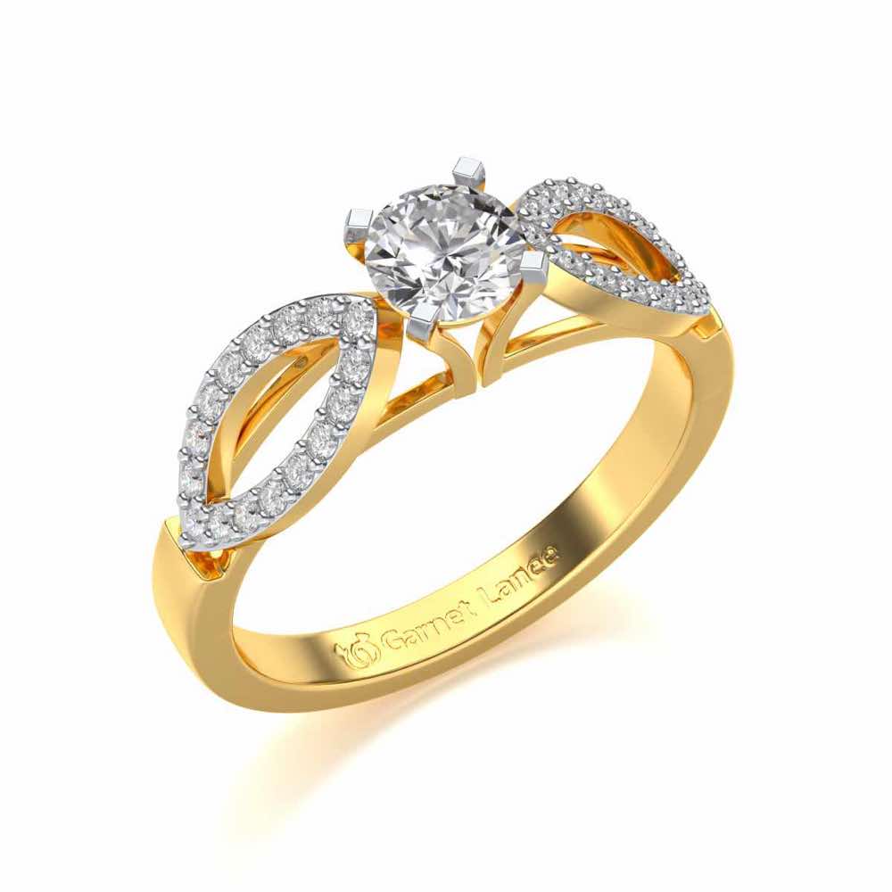2. Angel Solitaire Diamond Ring