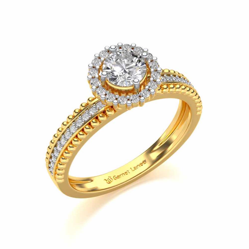 12. Regal Charm Solitaire Diamond Ring