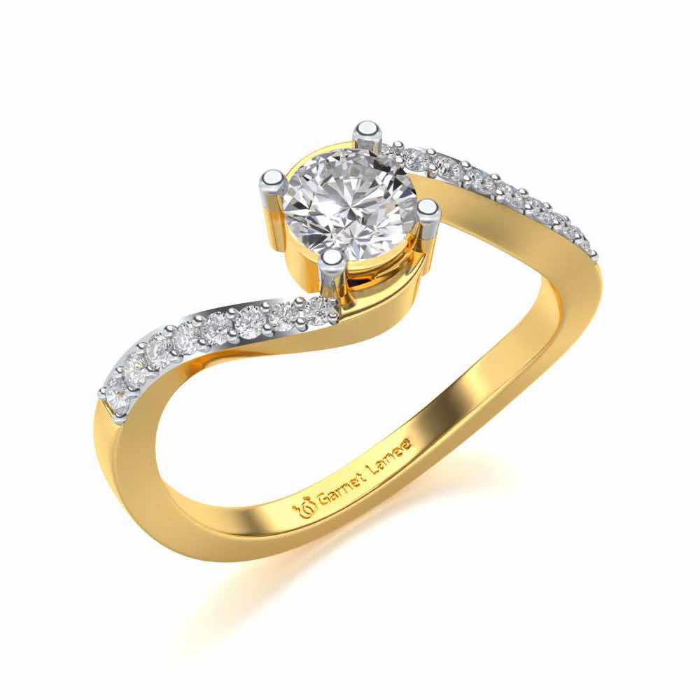 18. Widish Solitaire Diamond Ring